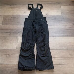 Arctix Black youth large Kids Boot-Cut Snow Bibs